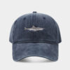 Wholesale European and American Cross-border Men's Sports Casual Shark Baseball Cap Washed Old Street Fashion Trend Women's Sunshade Cap