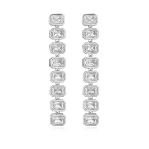 Platinum Stud Earrings