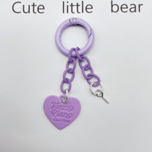 Light purple / Cute creative keychain (good gloss)