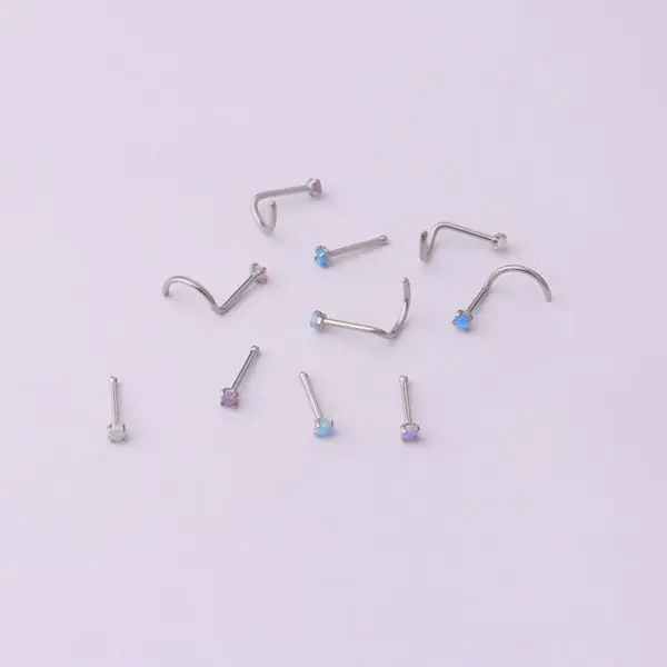 316L Stainless Steel Ear Cartilage Rings & Studs Geometric Waterproof Non Tarnish Surgical Steel