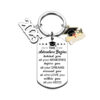 Wholesale Light Luxury Stainless Steel Keychain University Middle School Bag Pendant Inspirational DIY Keychain Student Gift Graduation Season