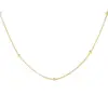Wholesale 304 Stainless Steel Solid Color PVD Coated 18K Gold Plated Real Gold Plated IG Style Simple Style Waterproof Non Tarnish Plating Gold Necklace