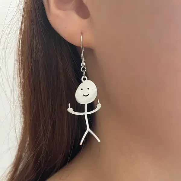 Wholesale Stainless Steel Gingerbread PVD Coated Gold Plated Casual Waterproof Non Tarnish Earrings