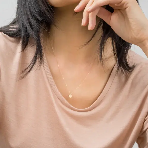 oly-88555d10821567f6a443eff67df979c1 Wholesale PVD Coated 14K Gold Real Gold Plated Geometric Stainless Steel Fashion Waterproof Non Tarnish 304 Stainless Steel Necklace