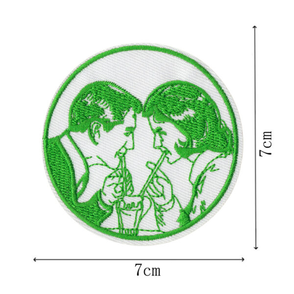 Wholesale Bar-themed colorful English letter embroidered patch