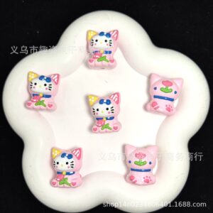 Pink Kitty with Fish