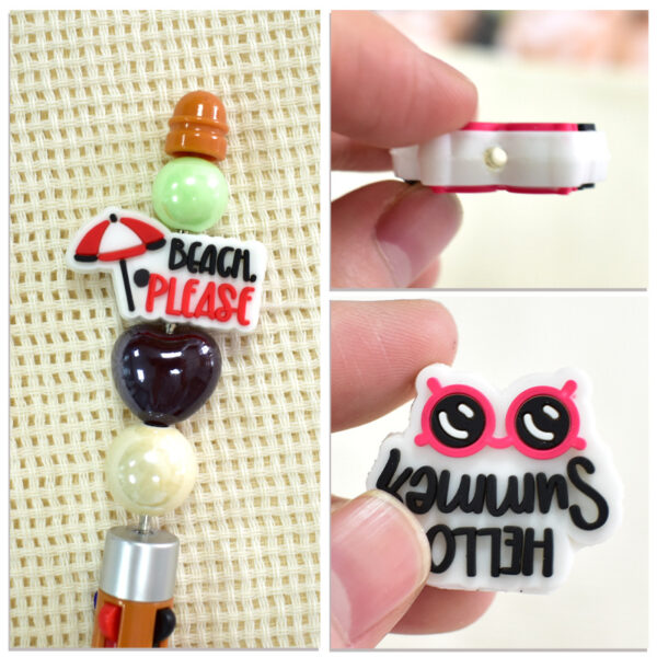 Wholesale Creative Phrase Series Beaded Focal Beads