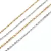 Wholesale PVD Coated 18K Gold Plated Titanium Steel Fashion Waterproof Non Tarnish 304 Stainless Steel Necklace