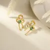 Wholesale PVD Coated Real Gold Plated Geometric Starfish Flower 304 Stainless Steel Modern Style Waterproof Non Tarnish Ear Studs