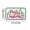 Wholesale Cross-border Christmas text embroidery patches, Merry Christmas fabric patches, clothing accessories, hole patches, and appliqués.
