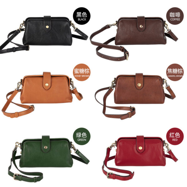 Wholesale Vintage top layer cowhide leather bag small shoulder bag