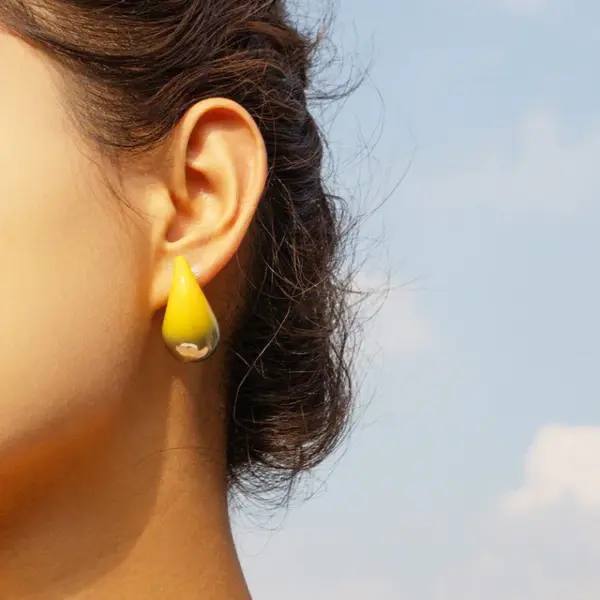 304 Stainless Steel Solid Color PVD Coated 18K Real Gold Plated Basic Modern Style Waterproof Non Tarnish Plating Pendant Necklace