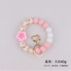 Wholesale Silicone Begonia Daisy European and American Cross-Border Jewelry Silicone Keychain Flower Bracelet Bracelet