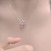 Wholesale Shining Gemini Magic star necklace 2023 new light luxury niche high-grade clavicle chain summer Women