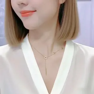 X06106-LOVE-Necklace- Gold