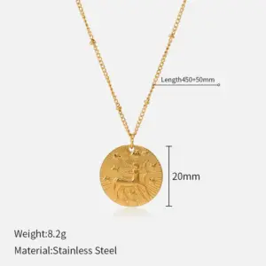 Gold / Sagittarius-Side Clip Beads