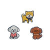 Wholesale Puppy hot melt adhesive cloth paste border supply cute cartoon hook and loop patch bag clothing can be [strong adhesive]]