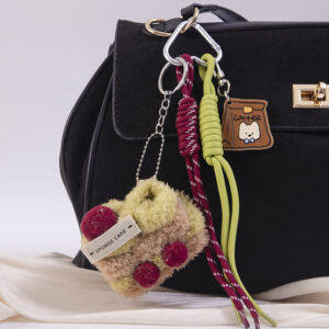 Autumn and winter plush doll bag hanging-cherry cake / Opp bags individually packaged