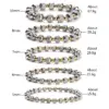 Wholesale 1 Piece Simple Style Circle Stainless Steel Beaded Plating Bracelets