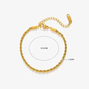 Twist Bracelet-Gold