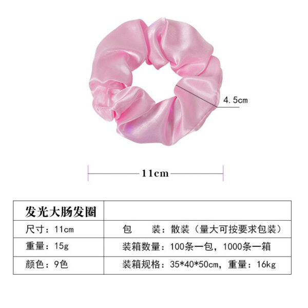 oly-88cb0e7b2e7f1f56898fd6d8d1b0e3da Wholesale LED glowing large intestine hair ring female LED night disco luminous head rope horsetail head jewelry