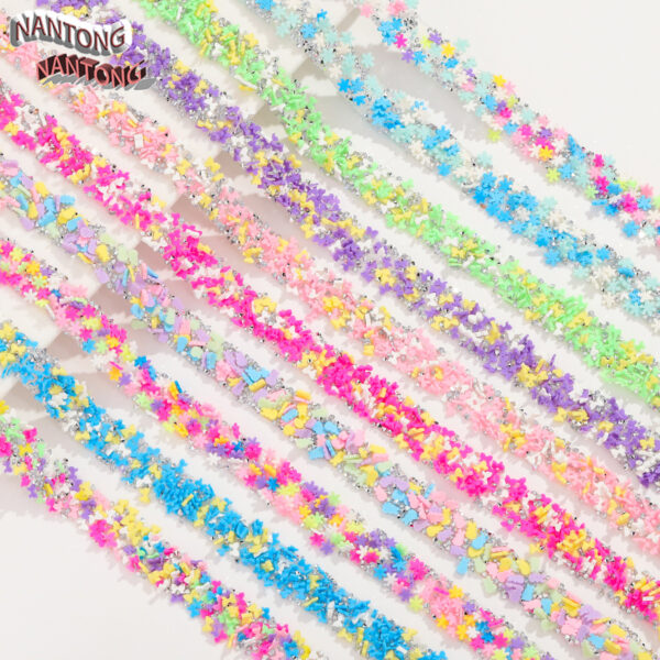 Wholesale Resin double-sided adhesive hot melt adhesive mixed style width 1.5cm diamond belt