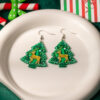 Wholesale Christmas tree, reindeer, snowflake earrings