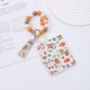 Wholesale Cardholder keychain PU tassel print animal keychains
