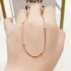 Wholesale Simple Style Geometric Titanium Steel Necklace 1 Piece