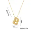 Wholesale Titanium Steel Copper 18K Gold Plated Casual Simple Style Inlay Letter Zircon Pendant Necklace