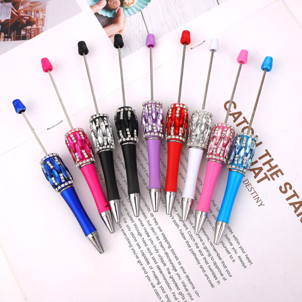 Wholesale New diy heavy industry beaded pen handmade patch beaded ball point pen cross-border explosions blind box cute pen