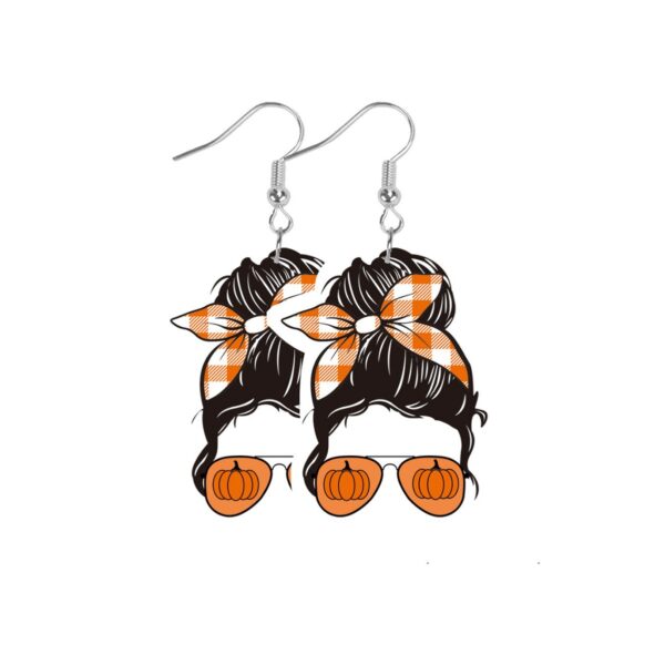 oly-8907fc4d798fef950e9dfb1119434df4 Wholesale Leather Girl Head Earrings