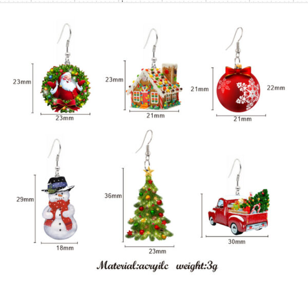 oly-890c3883213d9a2f7282b7d760d9ae87 Wholesale Santa Claus Candy House Earrings