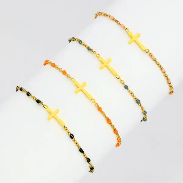 Wholesale Cross Stainless Steel Fashion Bracelets