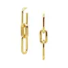Wholesale 1 Pair Simple Style Geometric Plating 201 Stainless Steel Gold Plated Stainless Steel Earrings