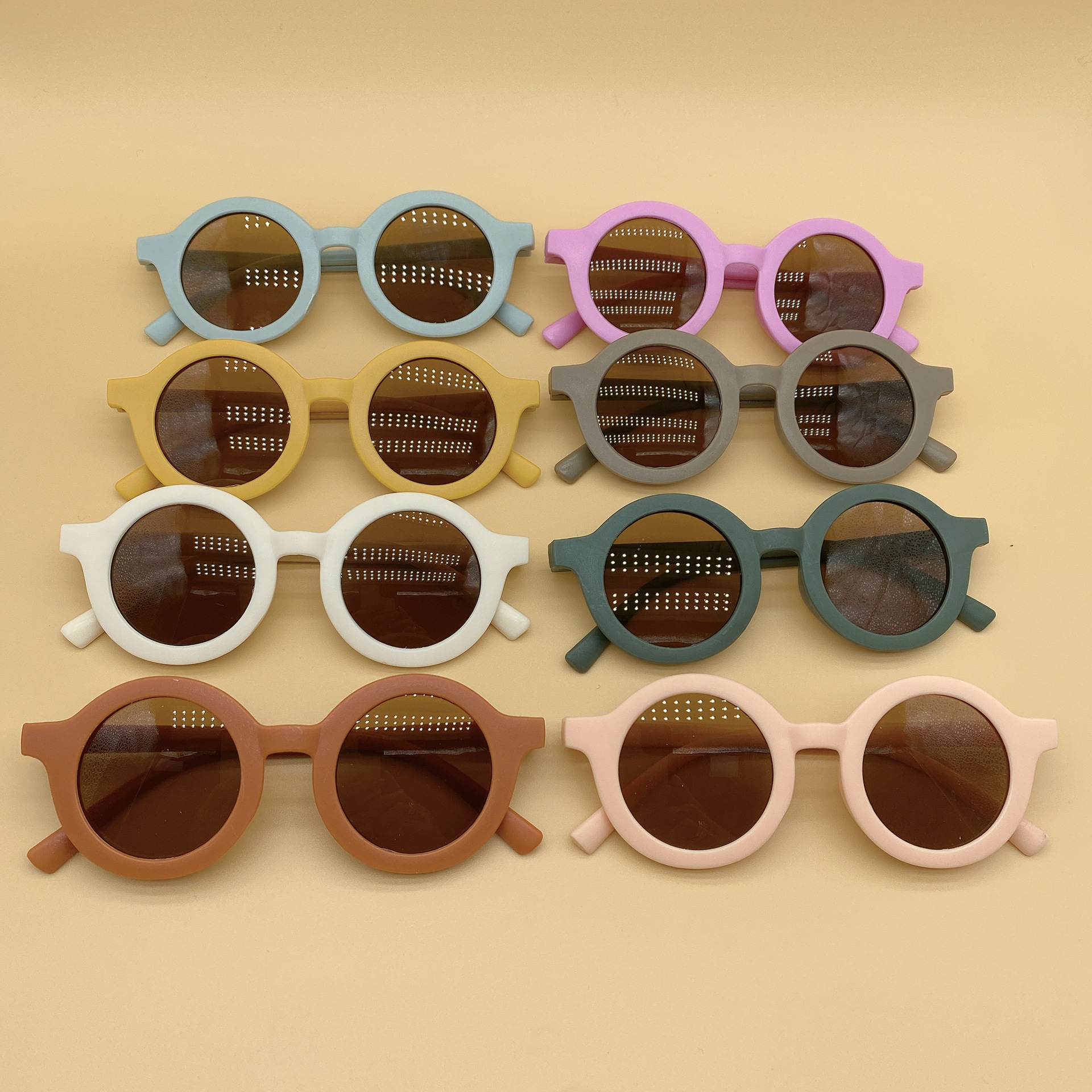 Wholesale Chilen's Sunglasses Chilen's Sunglasses UV Retro Fashion Cartoon Baby Sunshade Photo Catwalk Glasses