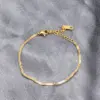 oly-8920ce13ae88eae193549dd90dd7f933 Wholesale PVD Coated Real Gold Plated 18K Gold Heart 304 Stainless Steel Titanium Steel Waterproof Non Tarnish 304 Stainless Steel Titanium Steel Bracelets