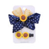 Wholesale Girl's Hair Accessories Resin Bow Hairpin Two-Piece Sunflower Strawberry Cherry Cute Wave Dot Hairpin Set