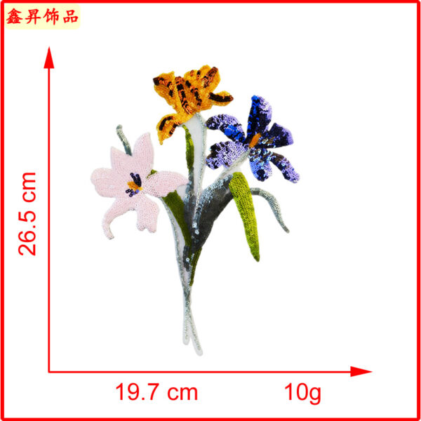 Wholesale in stock Distinctive Exquisite Flower Heart Shoes Letters Bead Embroidery Sequin Embroidered Cloth Stickers Patch Stickers Clothes Decorations