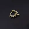 Wholesale Metal Plating Geometric Artificial Gemstones