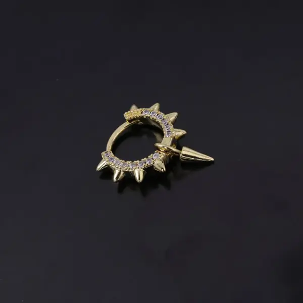 Wholesale Metal Plating Geometric Artificial Gemstones