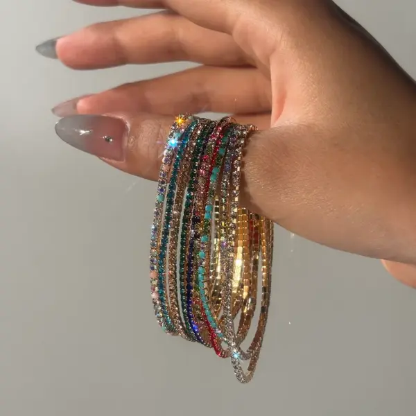 Wholesale Jewelry Princess Cute Lady Geometric Small Square Copper Acrylic Glass Zircon Plated CK Gold Plating Inlay Pure Diamond Ear Studs