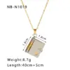 Wholesale Ion Plating (IP) 18K Gold Plated Love Envelope Red Heart 304 Stainless Steel French Style Classic Commute Pendant Necklace