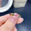 Wholesale Fashion Round Copper Rings Plating Inlay Artificial Gemstones Copper Rings