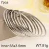 Wholesale Ion Plating (IP) 18K Gold Plated Solid Color 304 Stainless Steel Simple Style Waterproof Non Tarnish 304 Stainless Steel Bangle