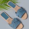 Wholesale Cross-border plus size 2025 Summer New Women's Slippers Foreign Trade Cross Flat Sandals Simple All-match slippers