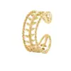 Wholesale PVD Coated Real Gold Plated Geometric Titanium Steel Fashion Waterproof Non Tarnish