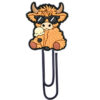 Wholesale Random 50pcs Highland Cow Yak Paper Clip Bookmark