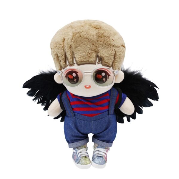 Wholesale Accessories Little Angel Wings 15-20cm Cotton Doll Six-Point Baby Feather Small