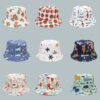 Wholesale Korean New Cute Cartoon Pattern Baby Hat Children's Spring and Summer Outdoor Sunscreen Sun Hat 52cm Basin Hat